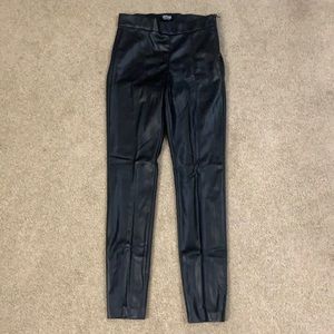 Zara Black Leather Leggings